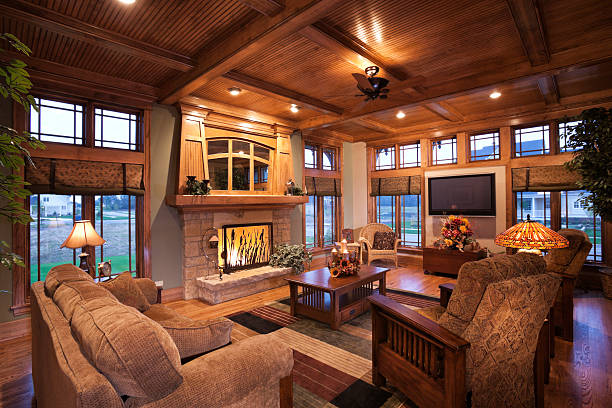 Livingroomwithmissionstyledecor dream house energy Dream house energy